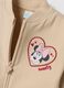 Beige oversized organic stretch cotton sweatshirt with Minnie print_3