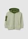Children's green pure cotton sweatshirt regular fit_0