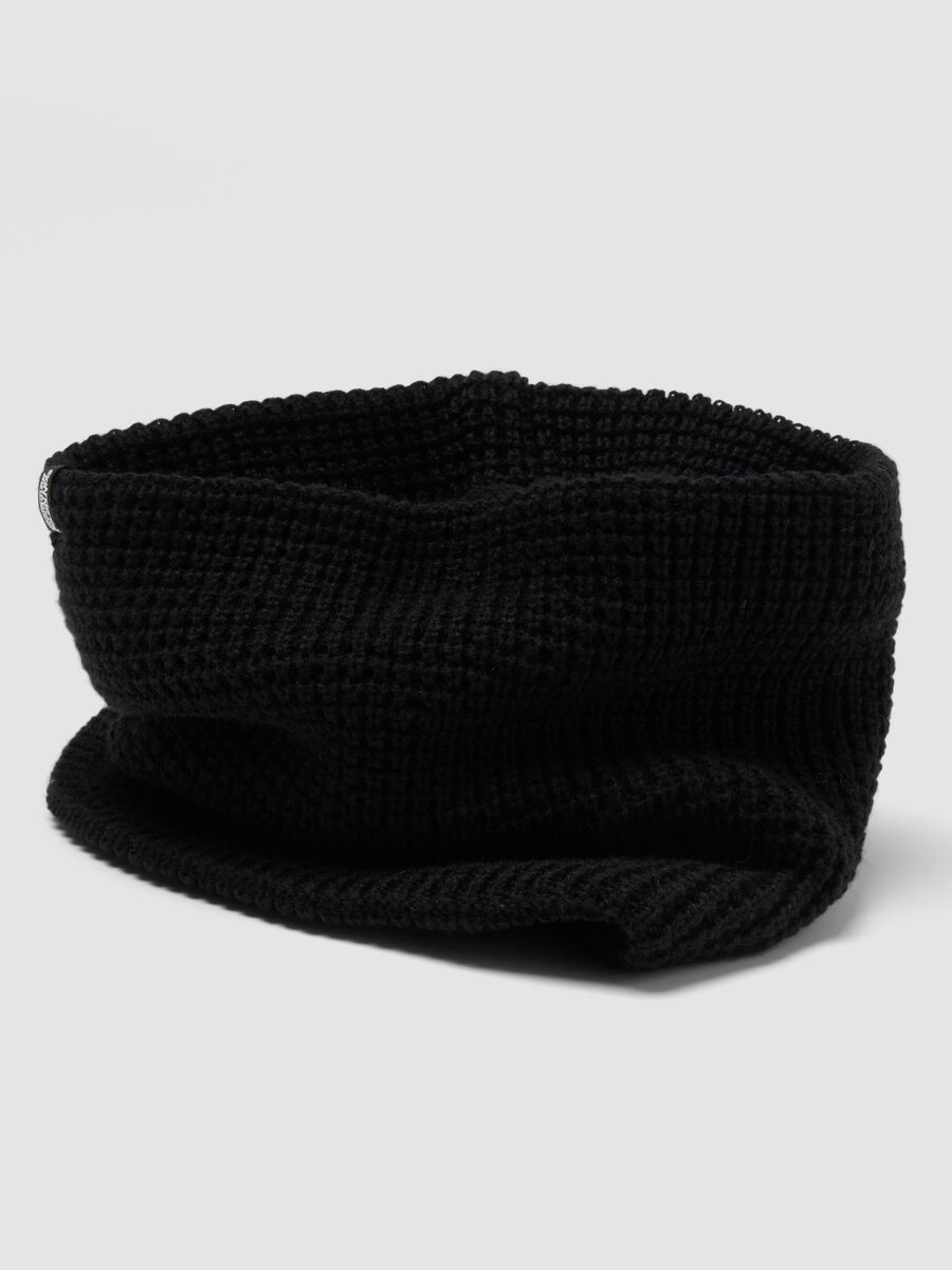 Black knitted neck warmer_2