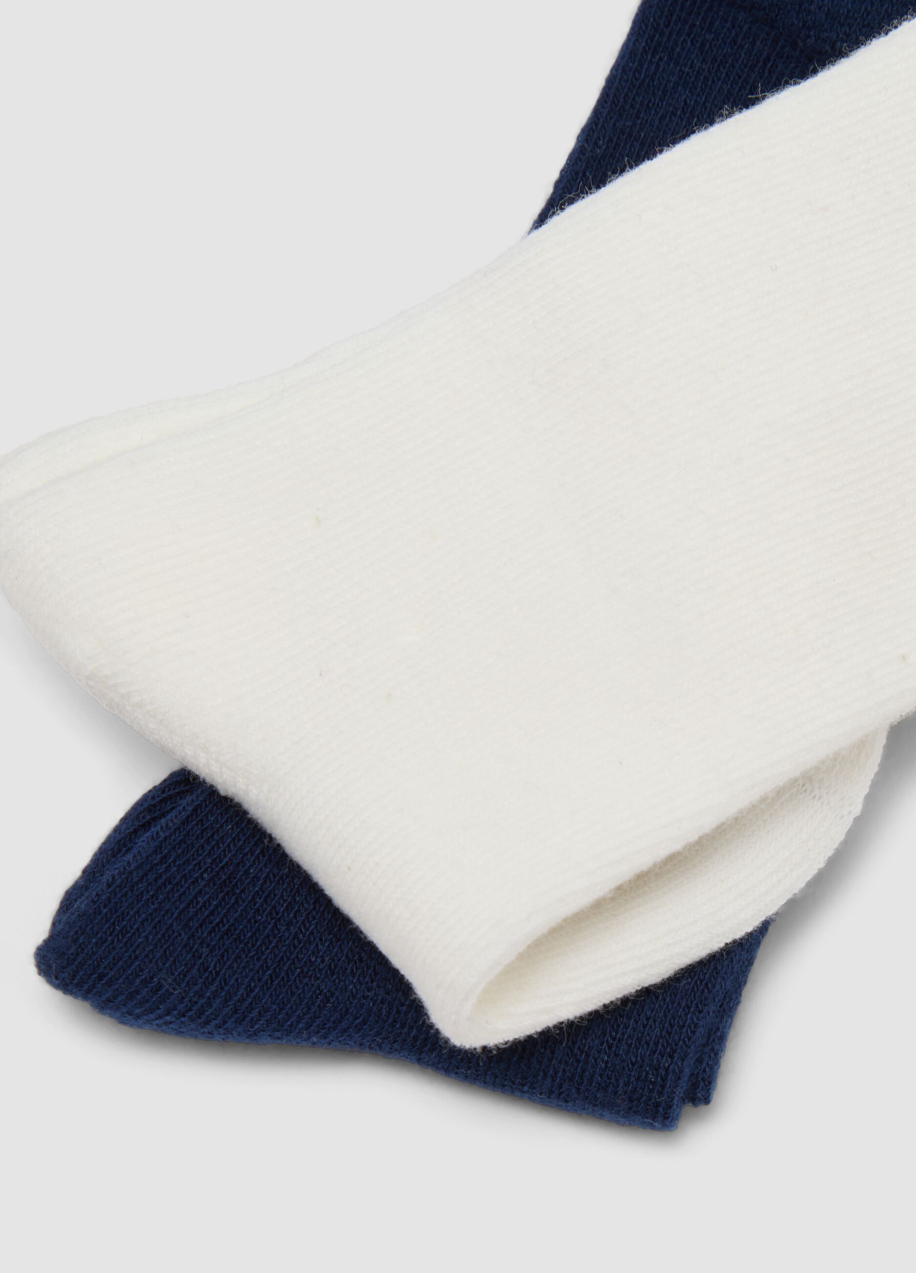 3-pack of multicolour long socks in stretch organic cotton