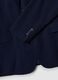 Navy slim-fit stretch viscose blazer_1