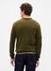 Green sweater in cotton and acrylic_1