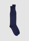 Navy long socks in pure cotton_0