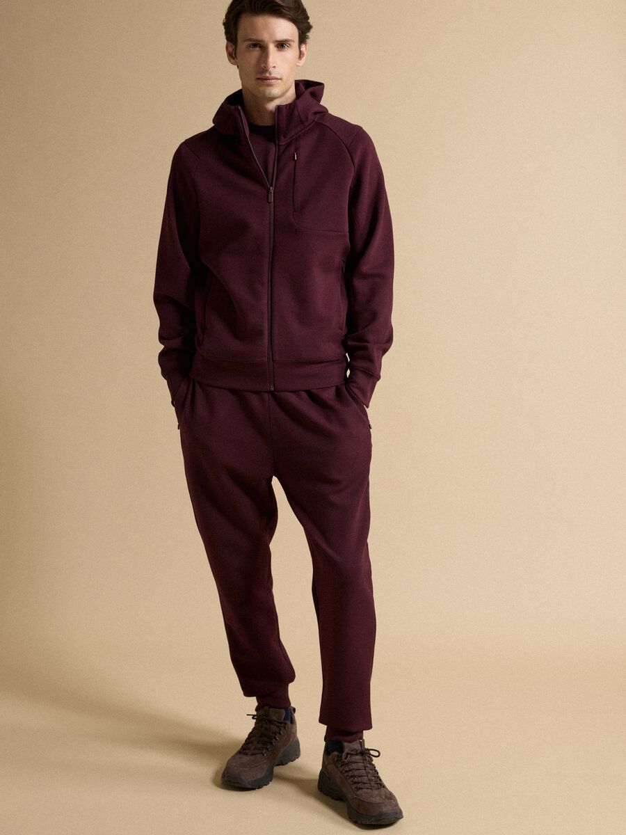 Breathable red full-zip in 2-Way Stretch fabric_1