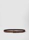 Men&rsquo;s brown genuine leather belt with metal buckle_0