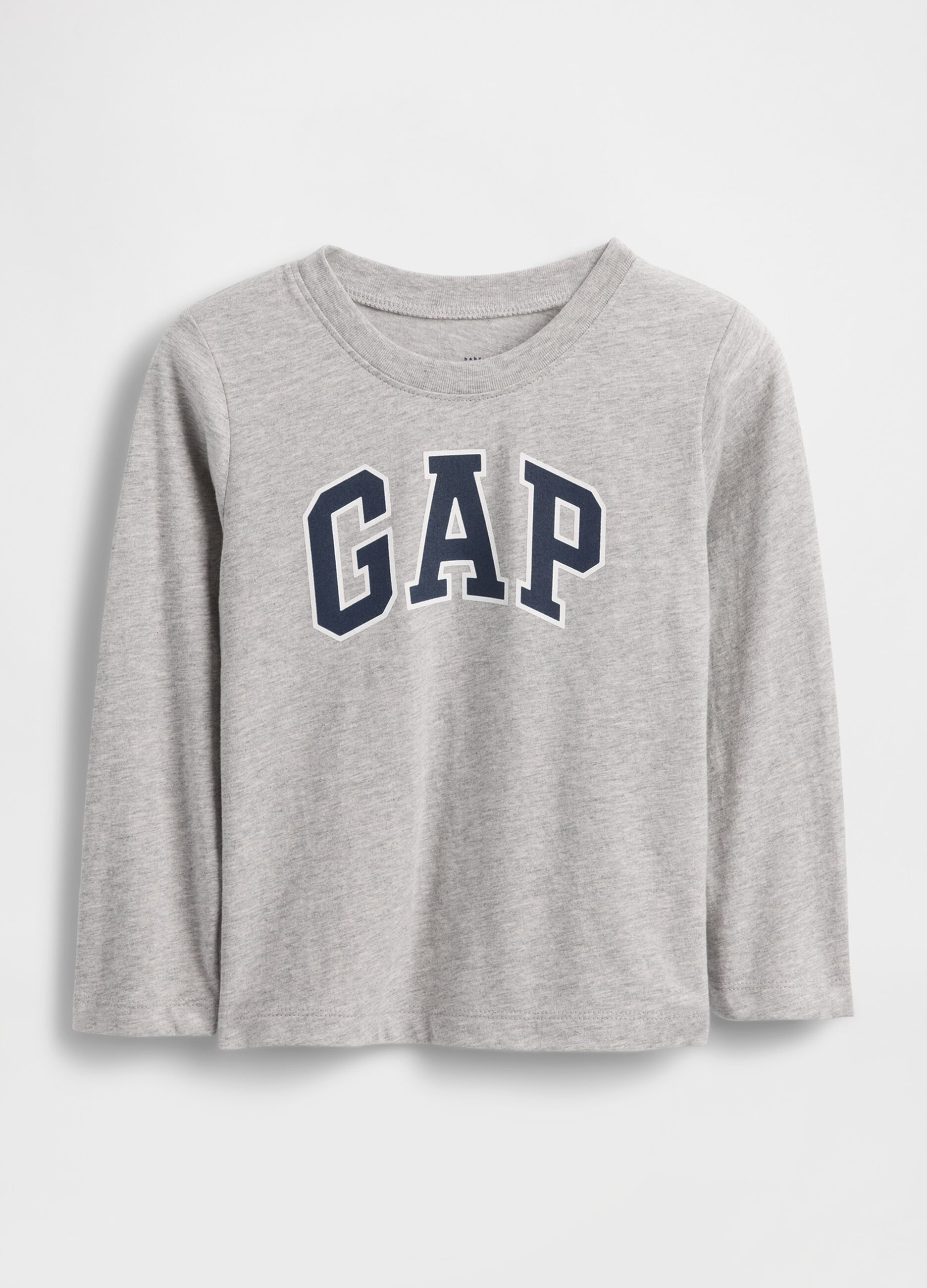 تي شيرت قطني بأكمام طويلة بشعار GAP