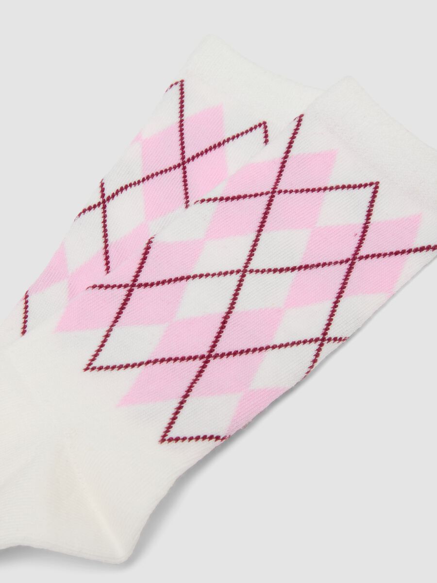 Tripack di calze midi rosa in cotone organico elasticizzato_2