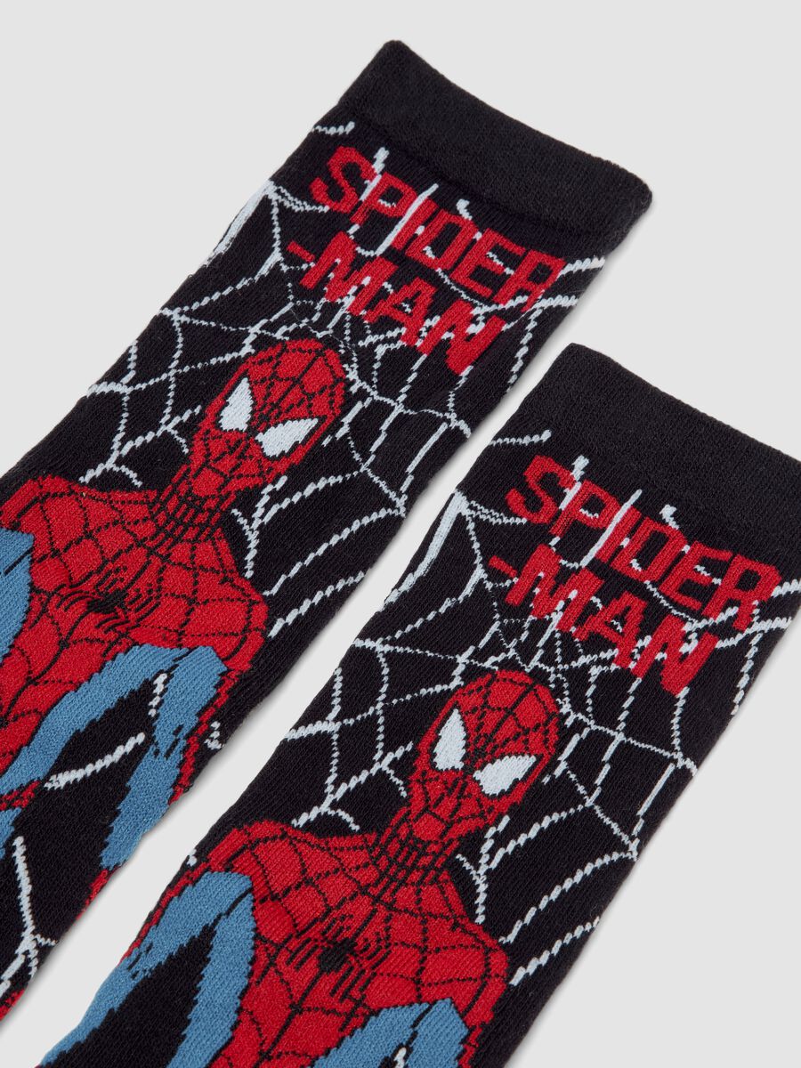 2-pack Marvel Spider-Man long socks in stretchy organic cotton_2