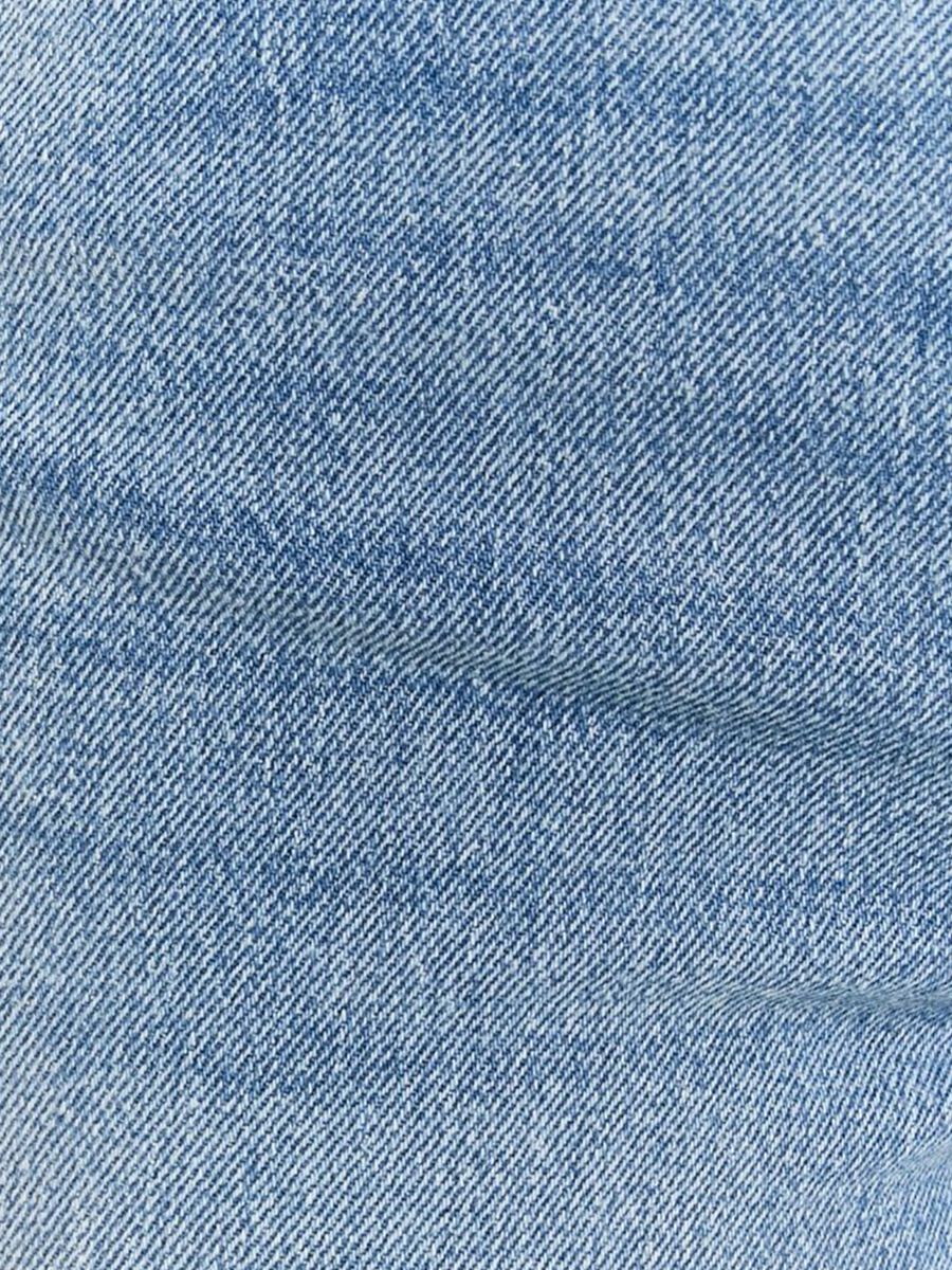 Regular Fit Blue Denim Cotton Trousers_2