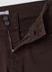 Jeans marroni flare in cotone elasticizzato_1