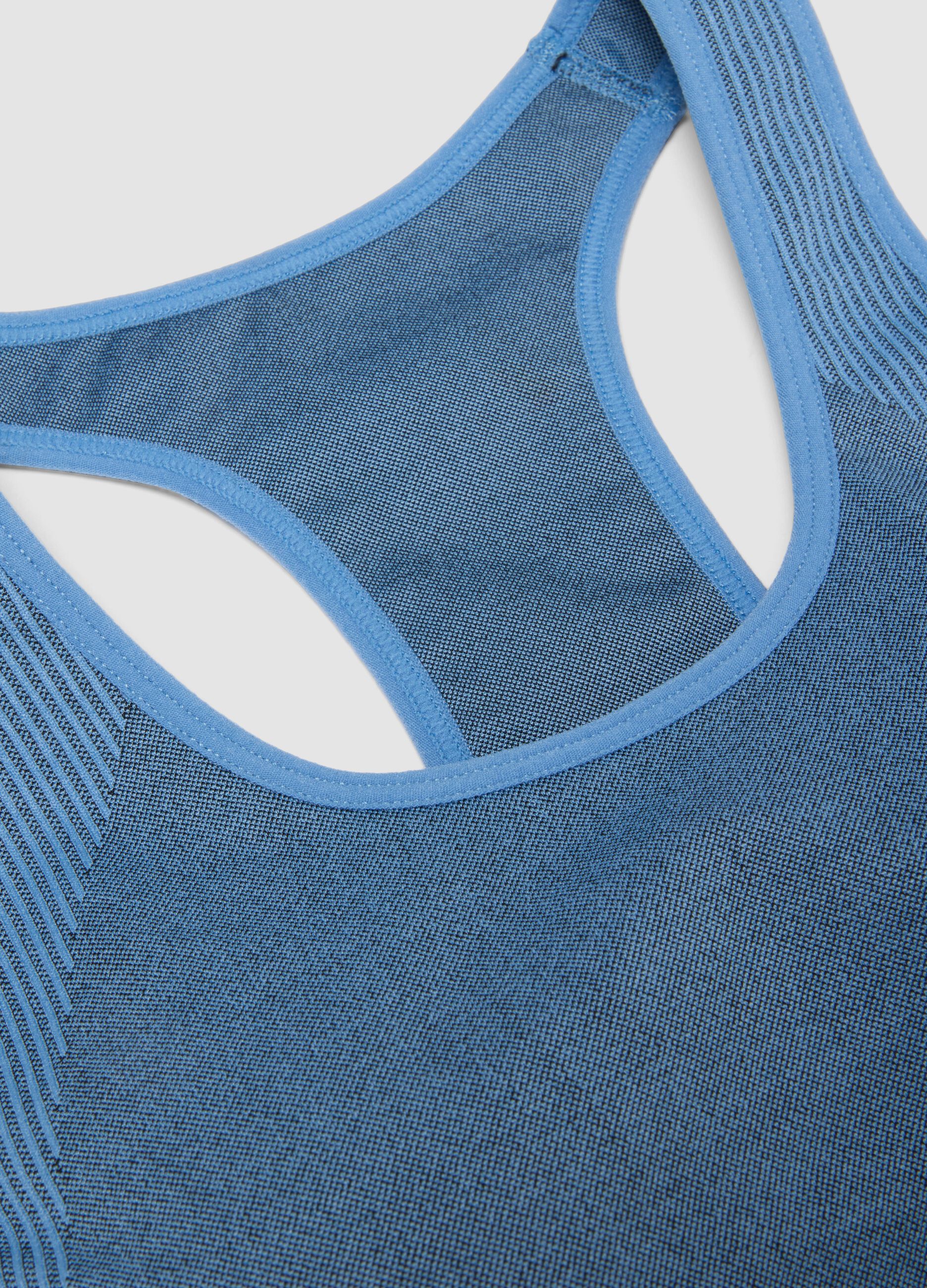 Blue sports bra in stretch fabric ALTAVIA RUNNING