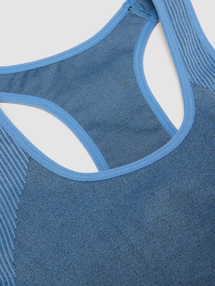Blue sports bra in stretch fabric ALTAVIA RUNNING_2