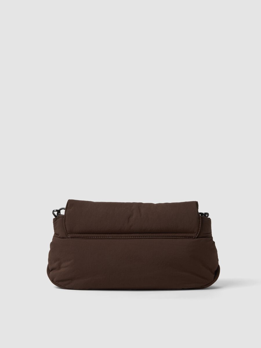 Brown crossbody bag with flap and adjustable strap_2