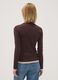 Brown cotton-blend crew-neck T-shirt_3