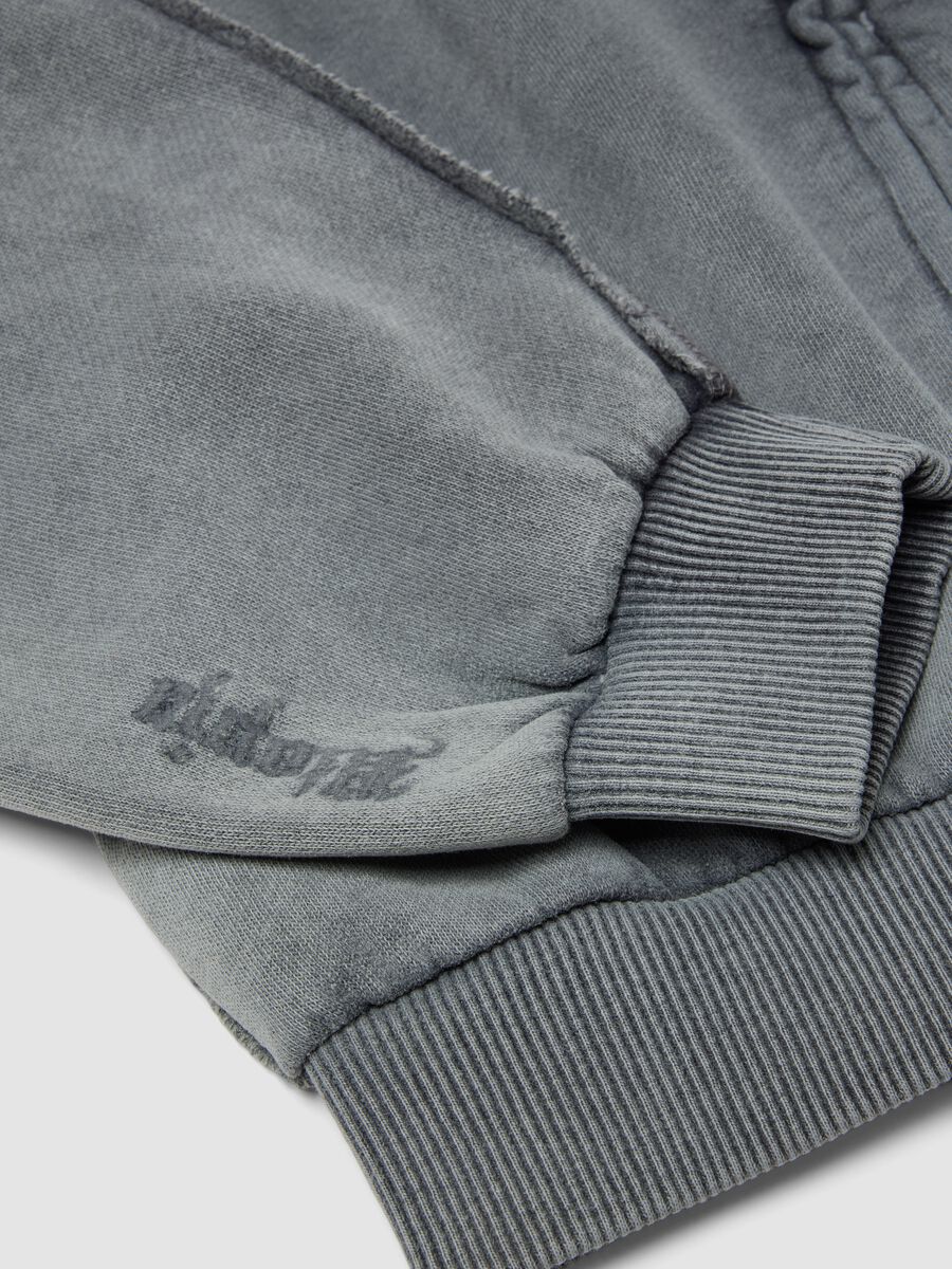 هودي Sunfaded بسحّاب كامل باللون الرمادي Vintage Grey_2