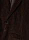 Blazer marrone in puro cotone regular fit a coste_1