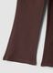 Brown skinny-fit leggings in stretchy organic cotton_3