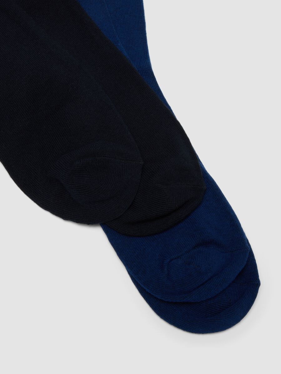 3-pack of blue organic stretch-cotton mid-calf socks_1