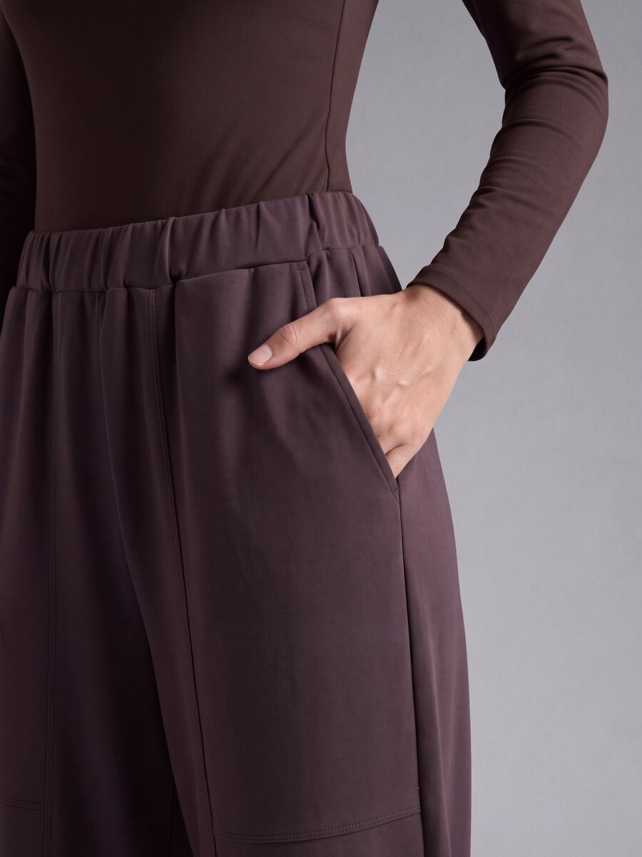 Purple soft-touch jogging bottoms ALTAVIA STUDIO_4