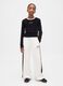 White cotton trousers for girls_0