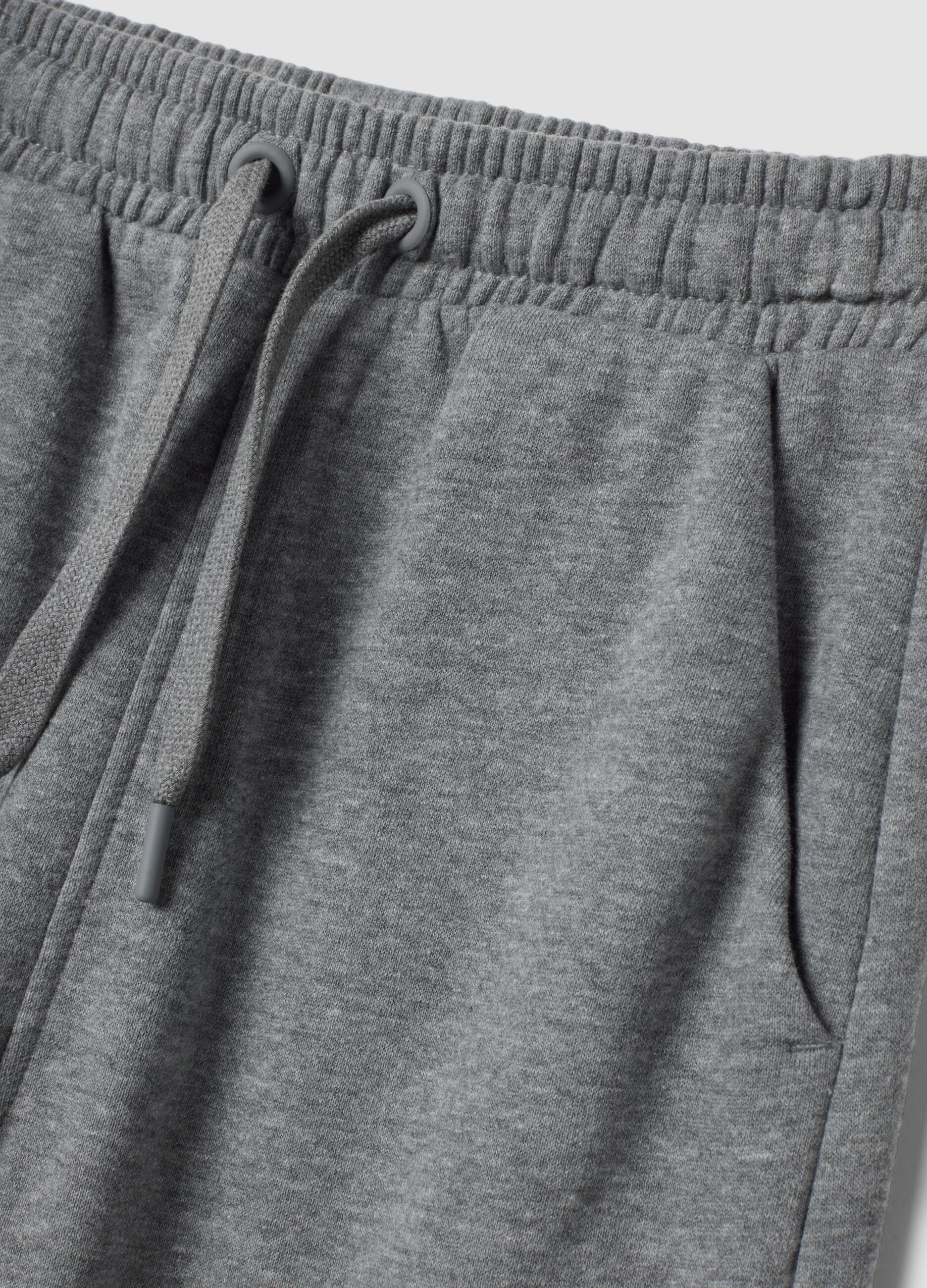 Grey organic cotton joggers, regular fit