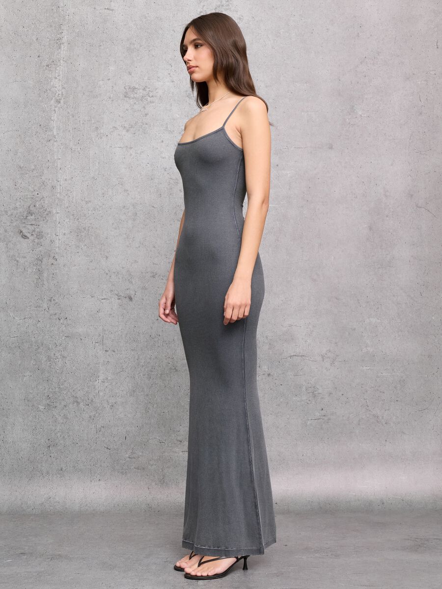 Vintage Grey Long Dress_1