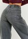 Grey Denim Cotton Regular Fit Trousers_3
