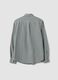 قميص أوكسفورد أخضر مربعات من قطن خالص بياقة زرّية (Button-down) وقصّة عادية_6