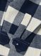 Blue and white checked pure cotton oversized shirt_3