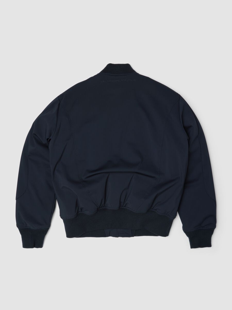 Black Nylon Bomber Jacket_5