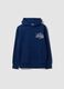 Blue cotton-blend hoodie with Lakers print for boys_3