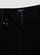 Black The Iconic Pants straight-leg ribbed stretch cotton trousers_5