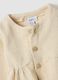 Cardigan bianco girocollo in misto cotone organico regular fit_2
