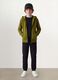 Green regular-fit organic cotton hoodie for boys_0