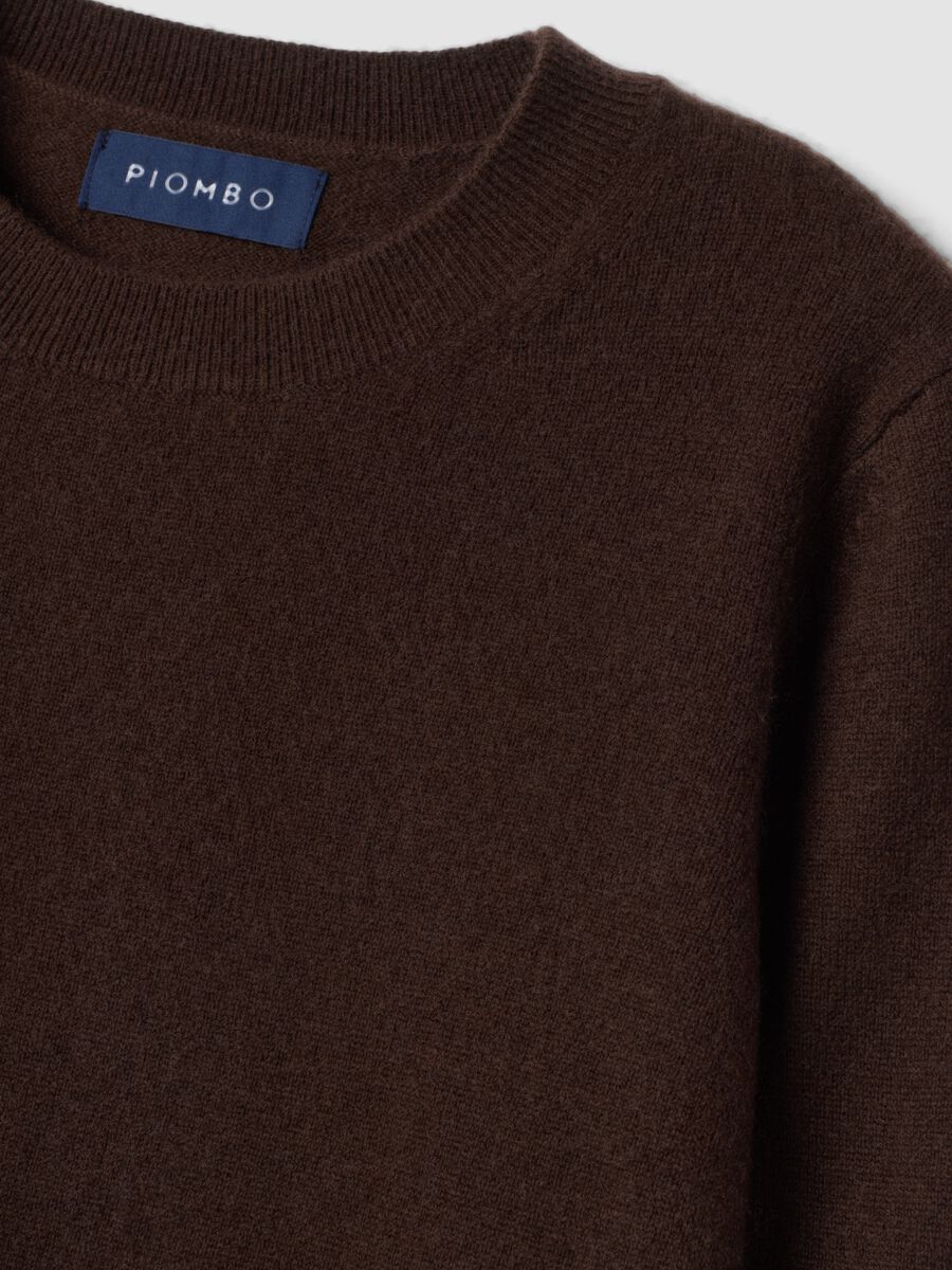 Brown pure cashmere crew-neck jumper_1