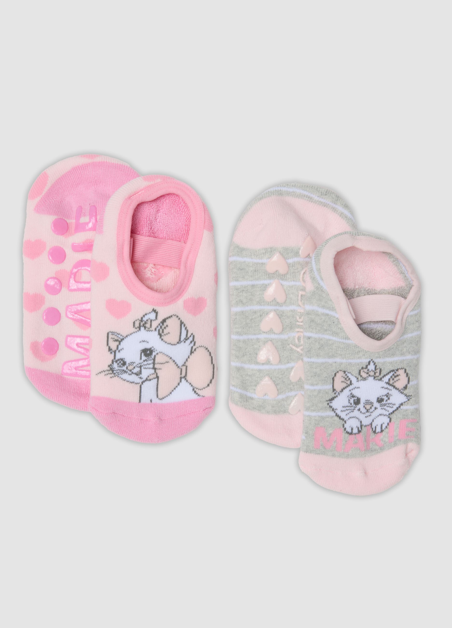 2-pack of multicolour organic stretch cotton socks with The Aristocats print