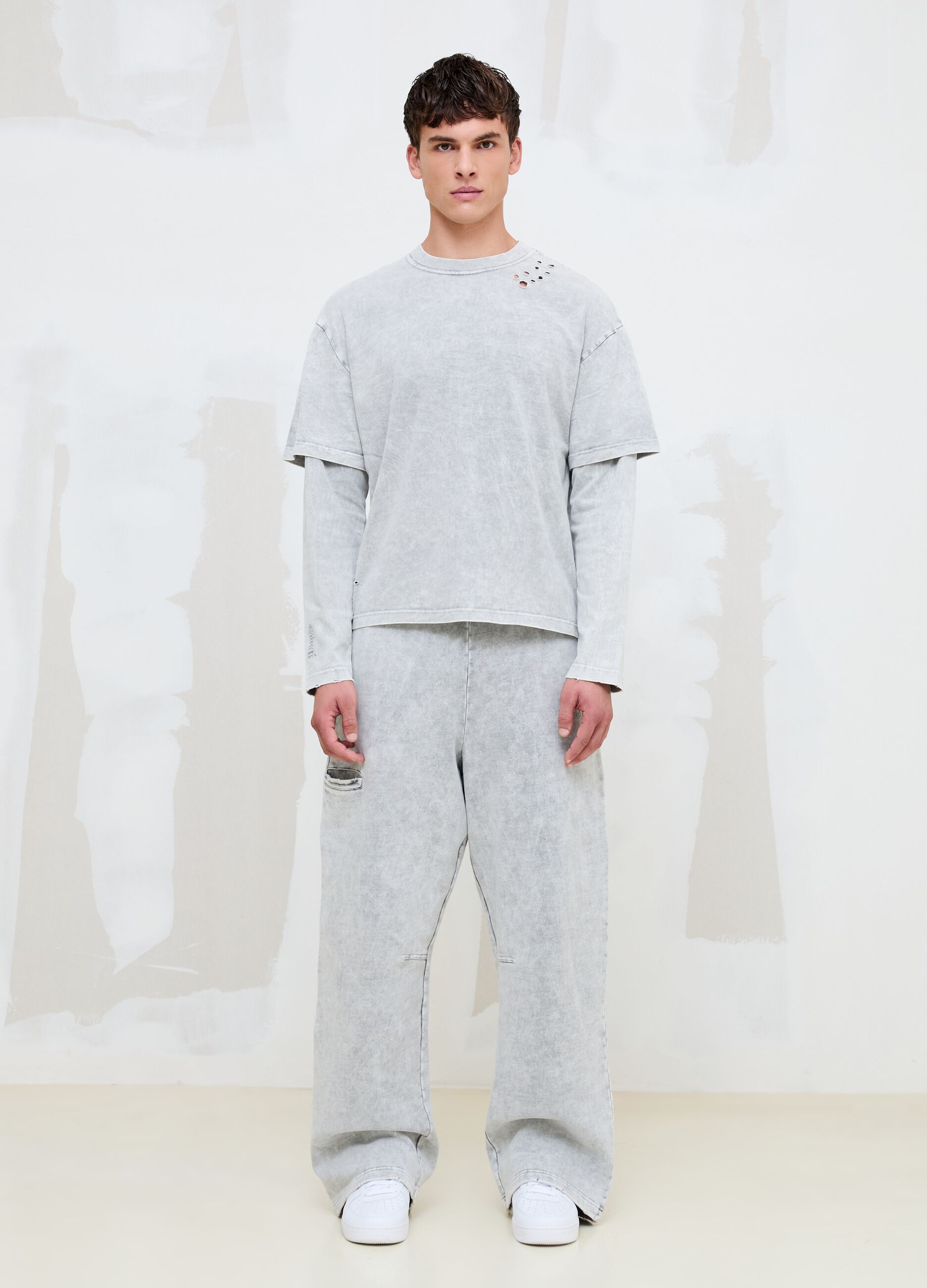 Washed Moonstone Double Longsleeve