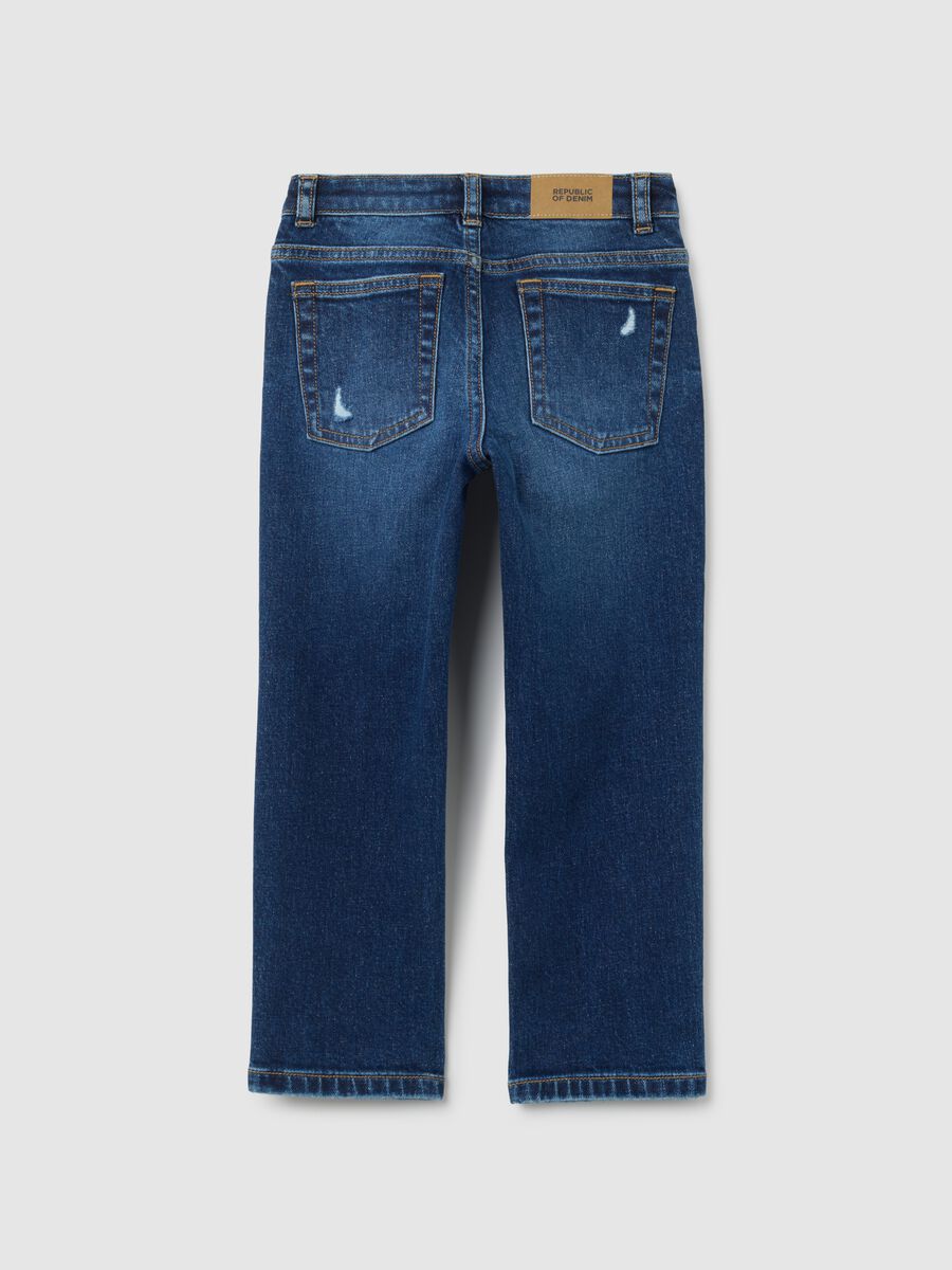 Boys' jeans in stretchy blue denim_1