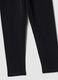 Black organic stretch cotton leggings_3