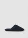 Padded blue slippers for home_0