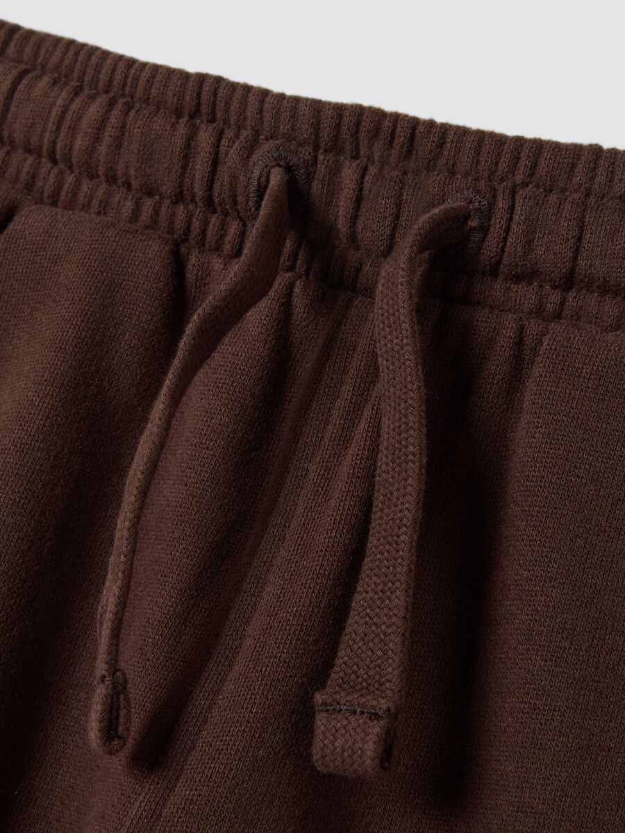 Brown jogger trousers in pure organic cotton_2