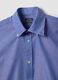 قميص أزرق بمزيج من القطن بياقة زرّية (Button-Down) بقصّة سليم وسهل الكيّ_6