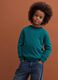 Green pure wool long-sleeve jumper, regular fit_0