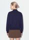 Blue half‑zip cotton‑blend sweatshirt with front lettering, regular fit_3