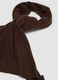 Brown pure cashmere scarf_1