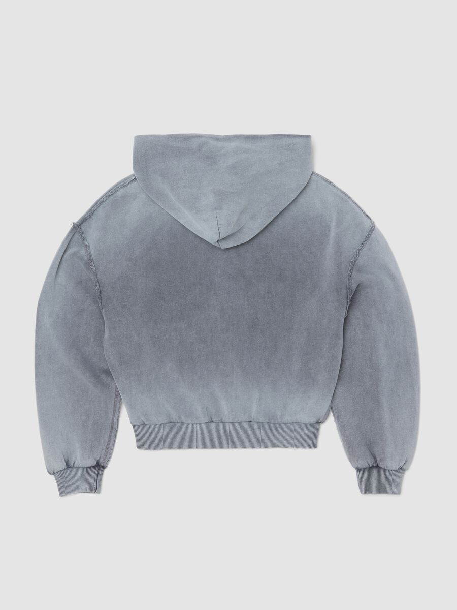 Sun-Faded Full-Zip Hoodie in Vintage Grey_5
