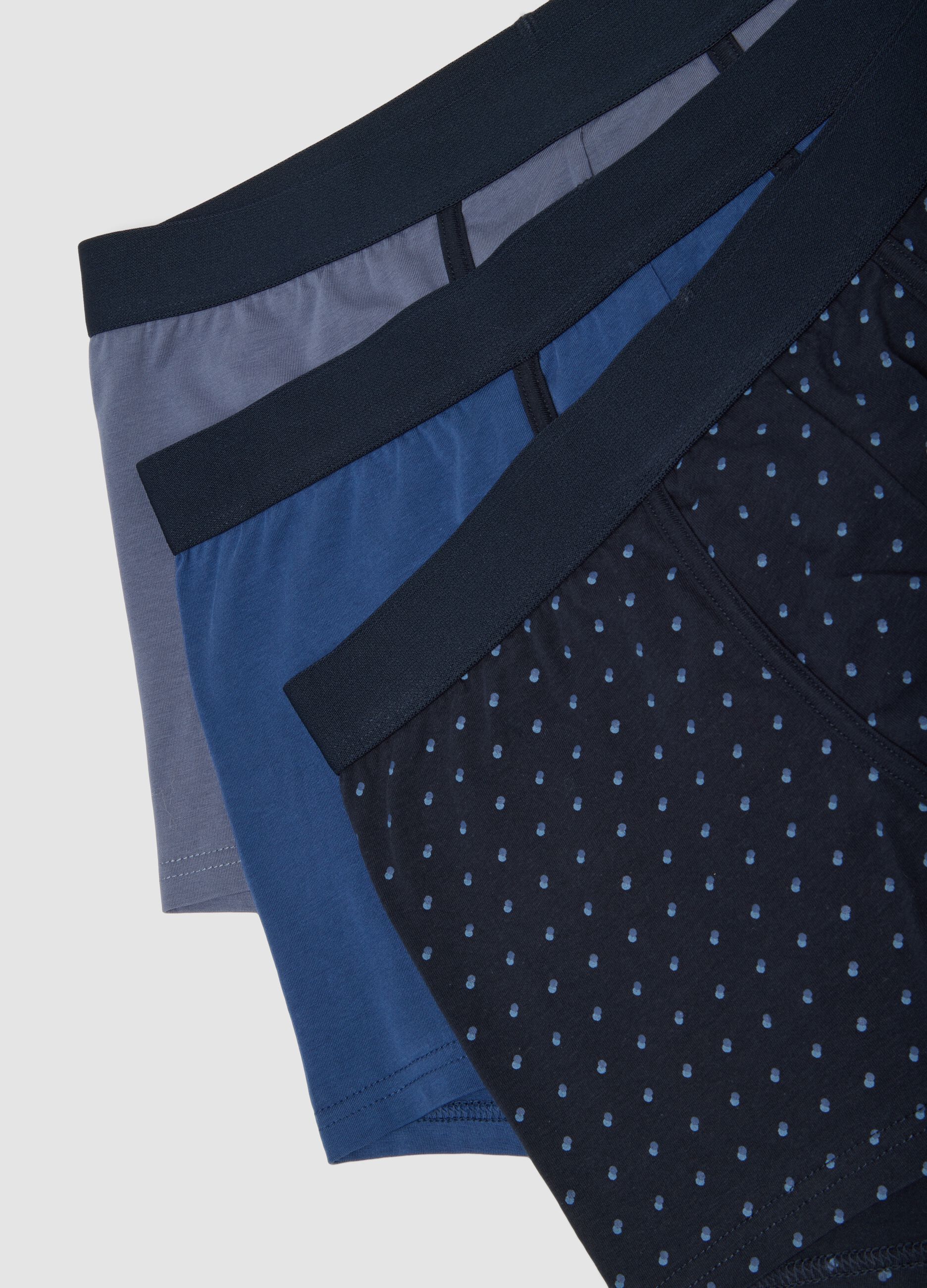 Multicolour 3-pack of stretch organic cotton boxers