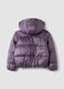 Piumino viola con cappuccio e chiusura zip_2