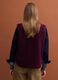 Burgundy red crew-neck sherpa gilet, regular fit_3