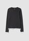 Grey cotton-blend crew-neck T-shirt_4